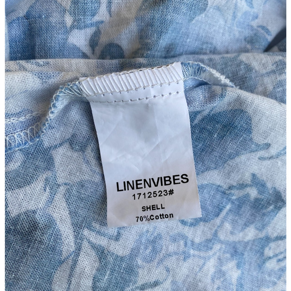 Linen Vibes Fit & Flare Midi Dress Floral sz XL - Picture 16 of 16